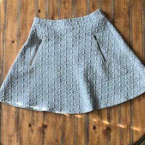 Gray Quilted Skirt By Bee Stitched